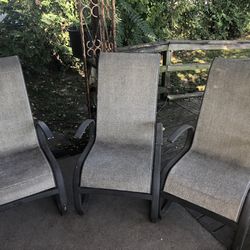 3 Patio Chairs That Rock (20 A Peice) 