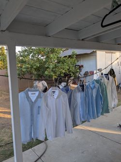 9  Camisas de hombre talla  m  x  $30