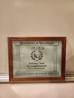 Set of 4 Wood Document & Certificate Frames – 8.5" × 11"