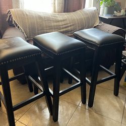 Kitchen Island / Bar Stools Set of 3