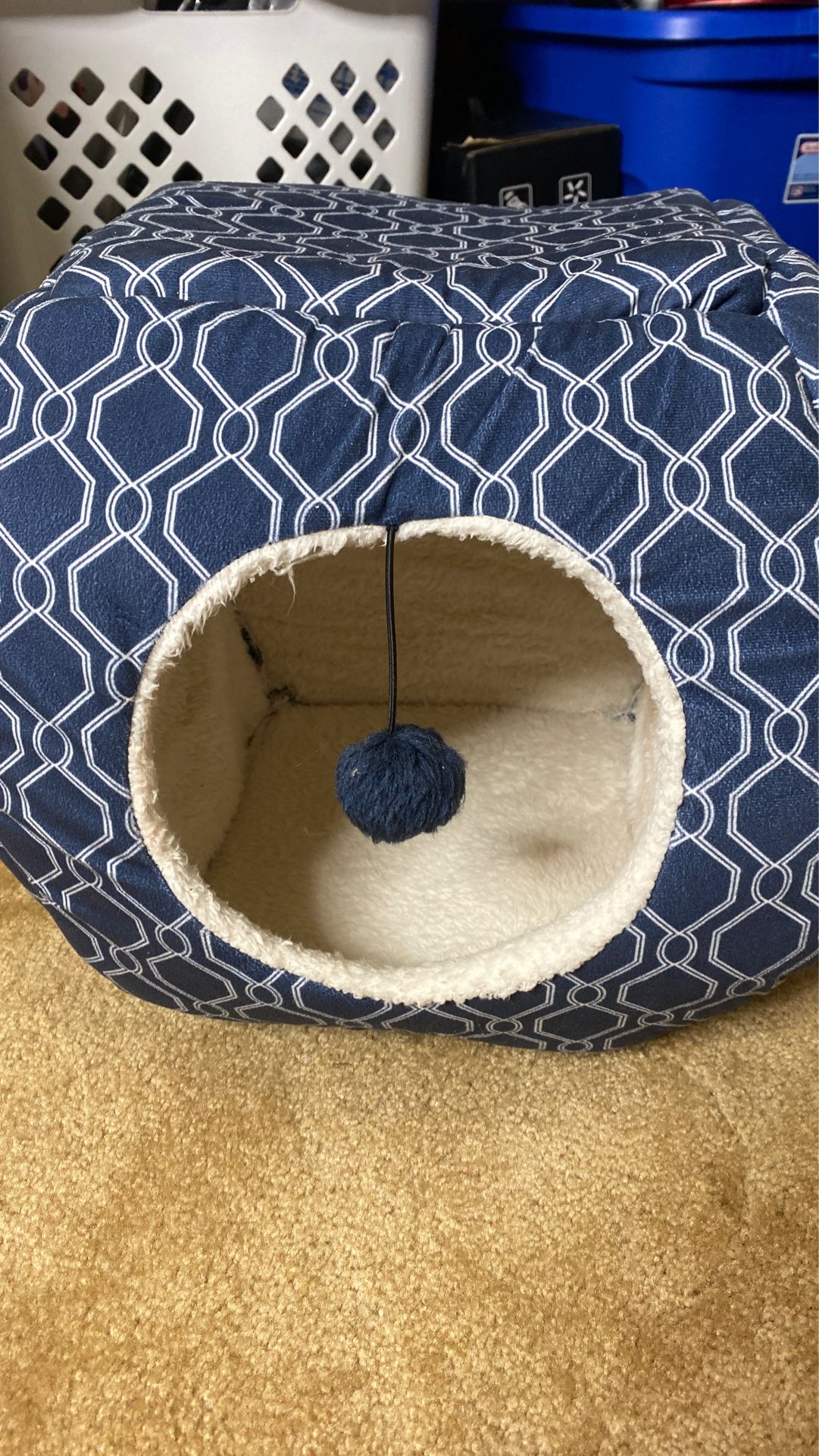 Blue Dog or Cat Bed - small