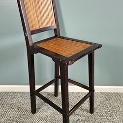 Bamboo breakfast bar high back chair