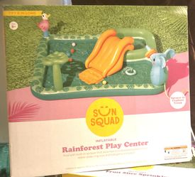 sun squad inflatable rainforest play center