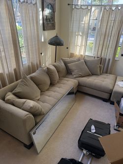 Large Sectional Couch With Ottoman