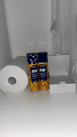 Adhesive, cut away stabilizer, bobbins