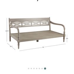 World Market Antique Gray Indonesian Daybed
