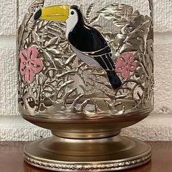 Bath and Body Works Metal Toucan Candle Holder $10
