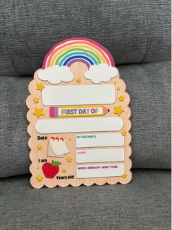 First day of school sign