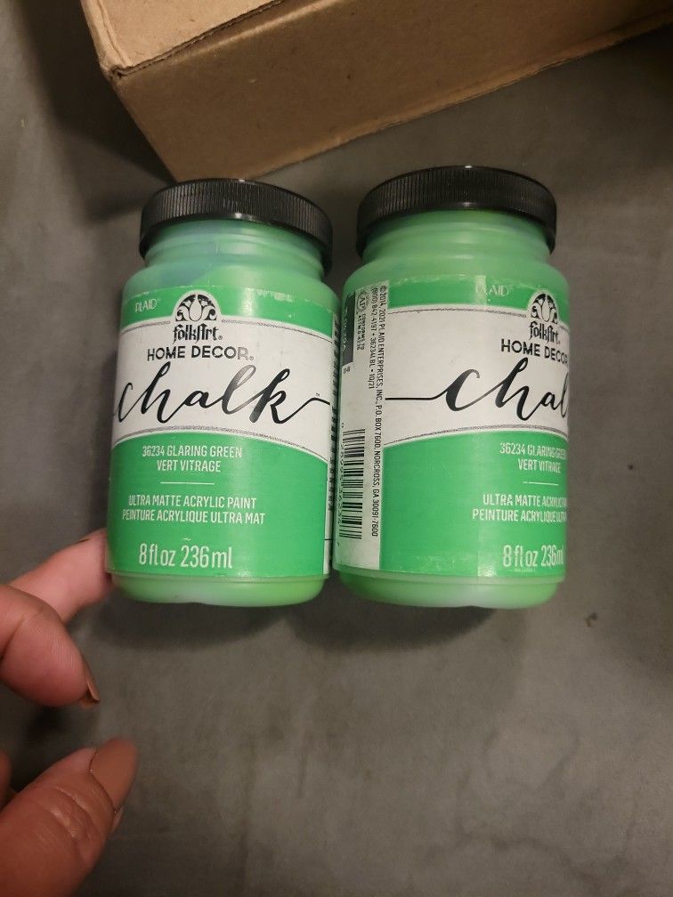Matte Bright Green Chalk Paint Home Decor Classroom Supplies