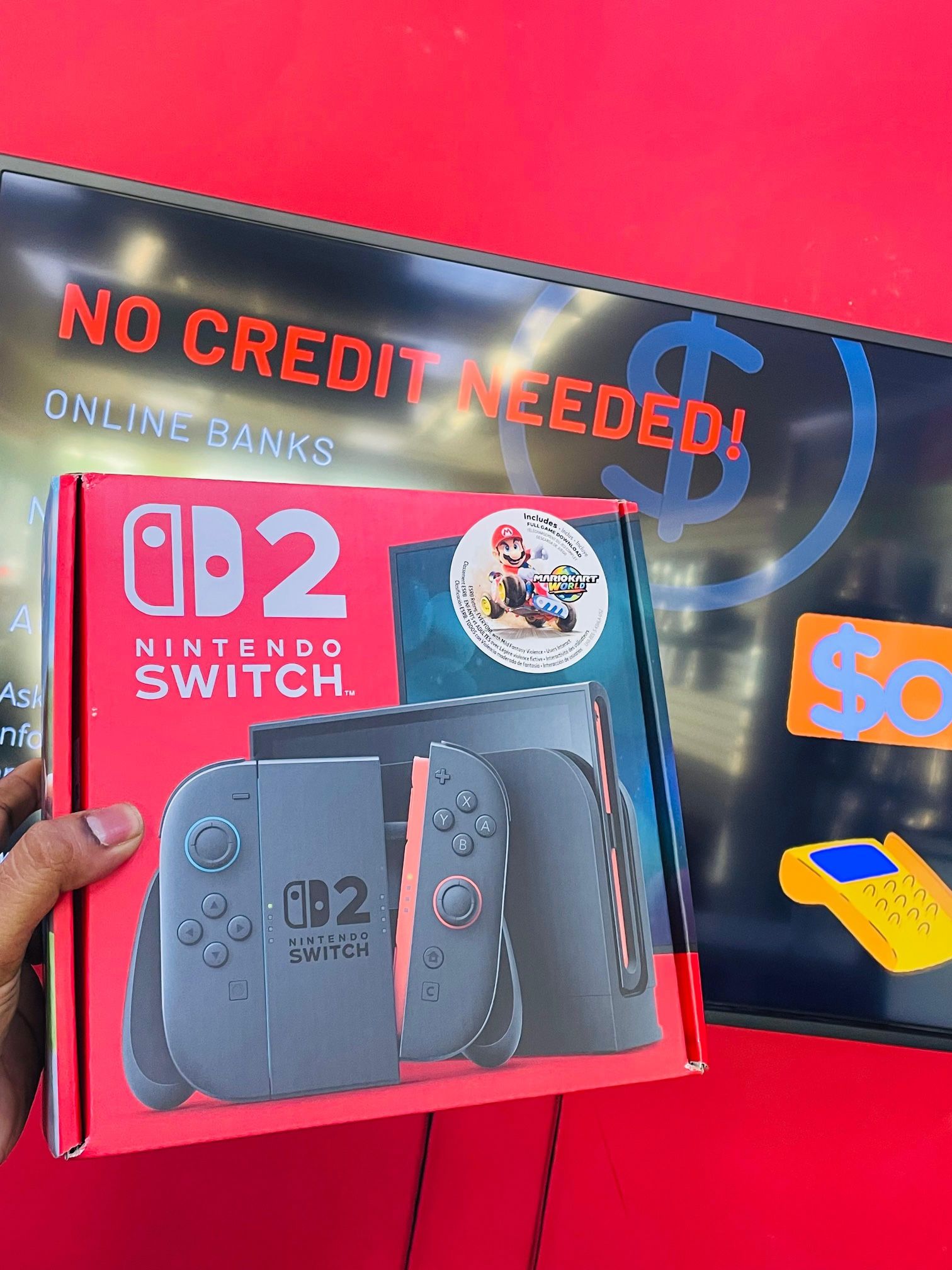 Nintendo Switch With Mario Kart World Available For Finance (no