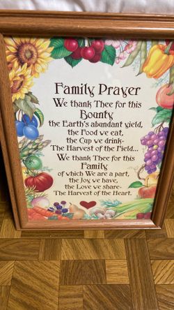 Framed Art - Family Prayer