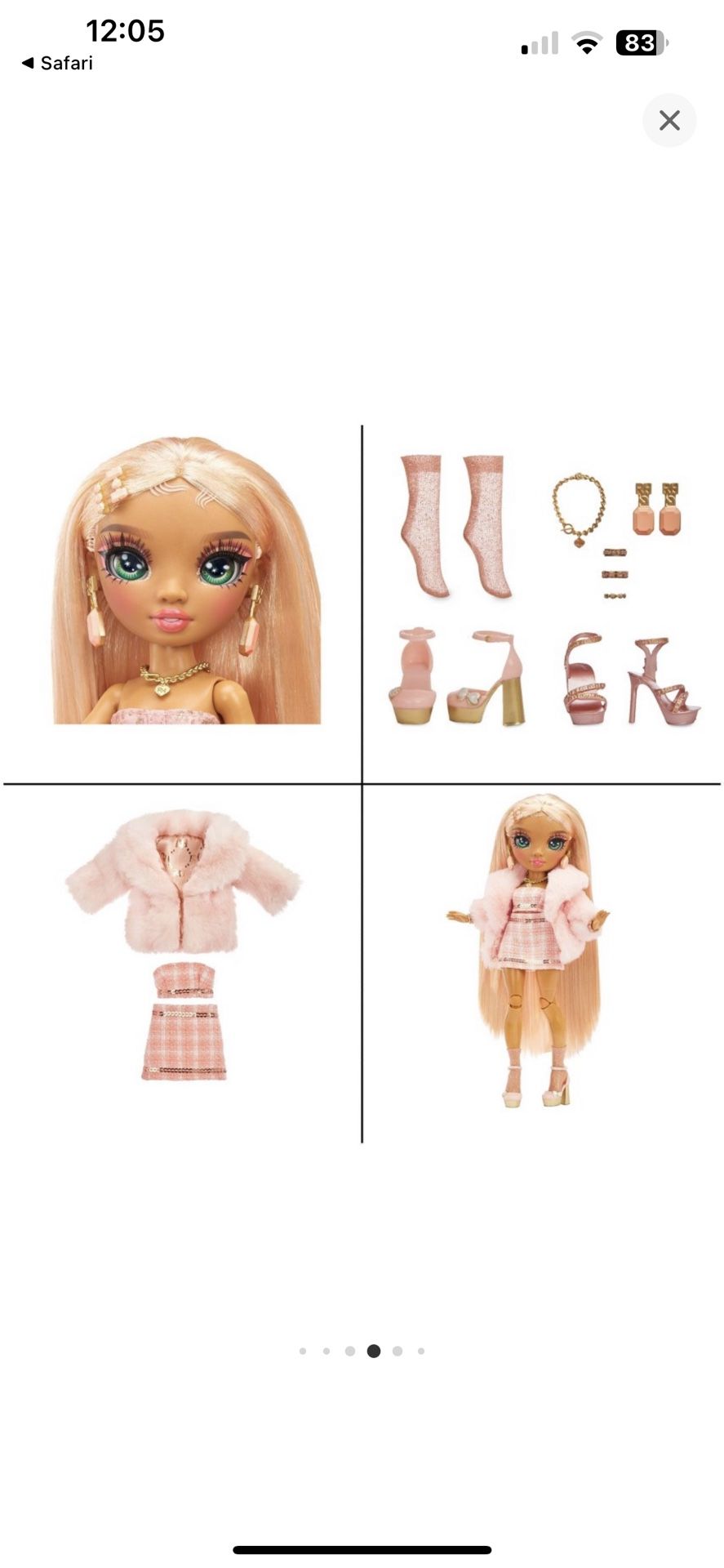 Rainbow Vision Rainbow High Rainbow Divas- Sabrina St. Cloud (Rose-Quartz Pink) Fashion Doll. 2 Designer Outfits to Mix & Match with Vanity PLAYSET