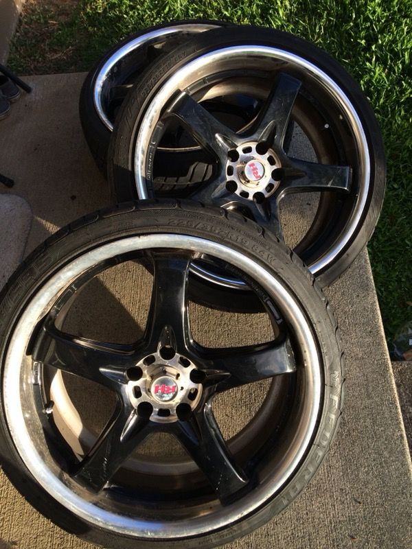 19” Racing Hart R5 pro wheels and tires