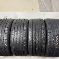 Set 4 Tires 265 45 20 Continental Crosscontact Lx Sport No Repairs