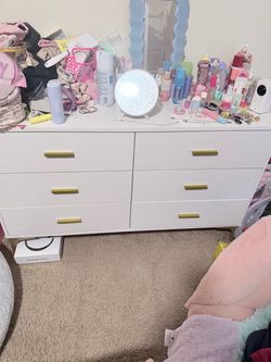 Kid’s white 6 drawer dresser $100