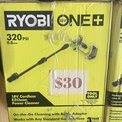 RYOBI ONE+ 18V EZClean 320 PSI 0.8 GPM Cordless Battery Cold Water Power Cleaner (Tool Only)