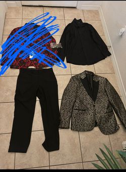 🤵 Men’s Designer Tuxedo Bundle – 2 Blazers, Dress Shirt & Pants – Great Deal!