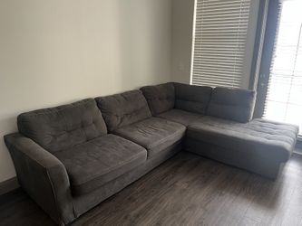 Gray L Shaped Sectional Sofa