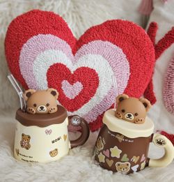 Valentine's Day Cute Bear Ceramic Mug 💖✨️🧸
