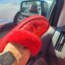 Kids Red Shiney Uggs Size 13