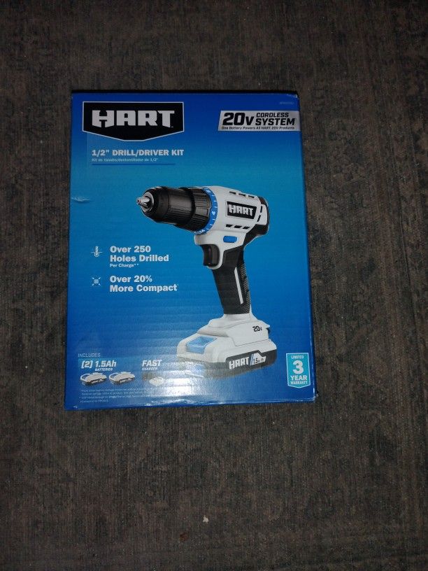 Hart 1/2" 20volt Reversible Drill