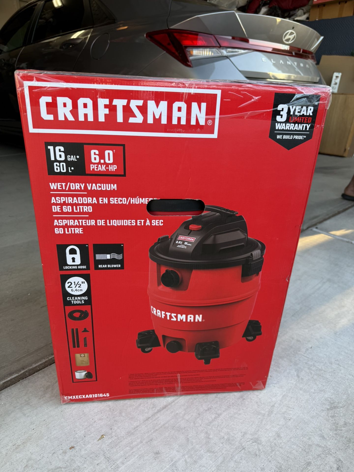 CRAFTSMAN 16-Gallon 6-HP Corded Wet/Dry Accessories Included 