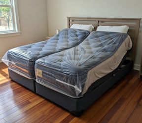 Split King Electric Adjustable Bed Frame & Mattress / Cali King -King - Split King - Queen - Full - Twin XL⭐️NEW -Warranty⭐ng, Queen, Full, Twin XL!🚨