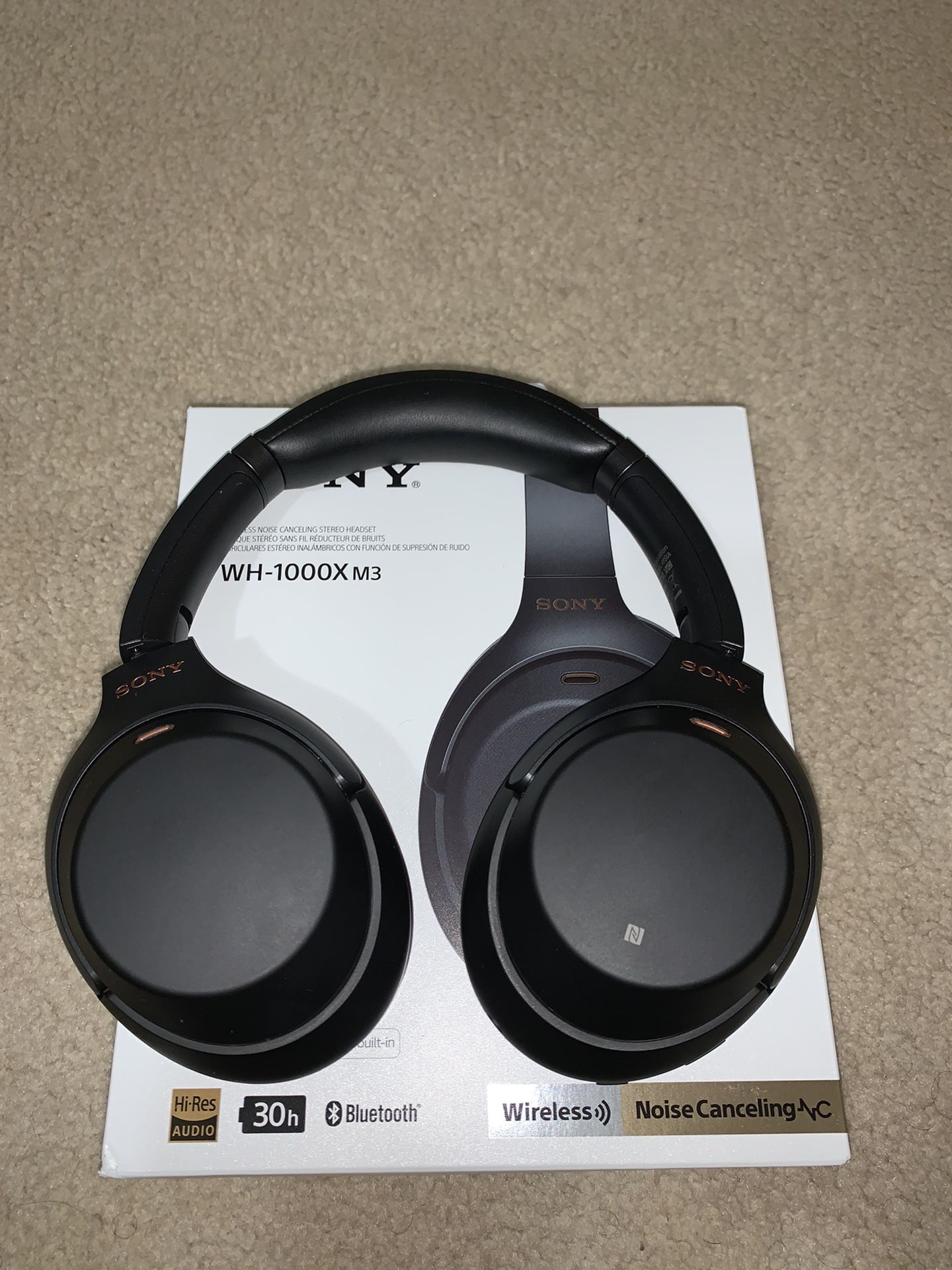 Sony WH-1000X M3 Noise Canceling Headset