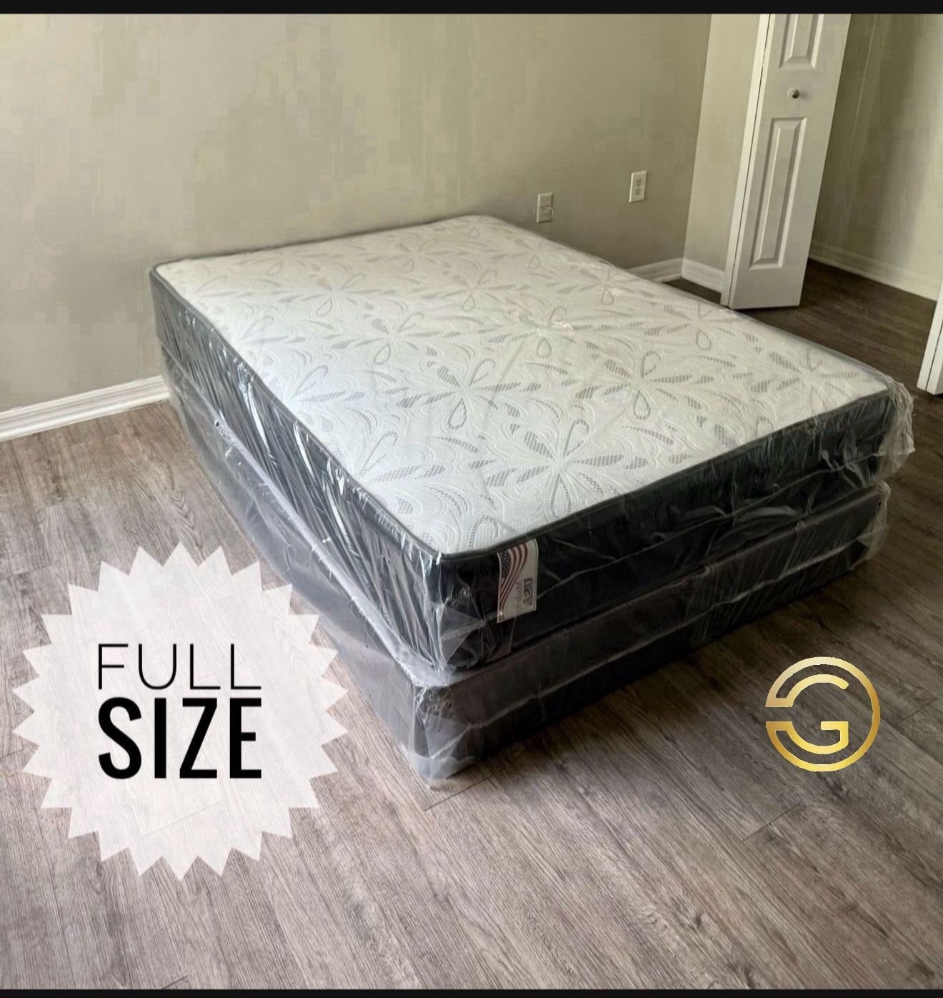 NEW Mattress Full Size With Box Spring // Offer 🚚