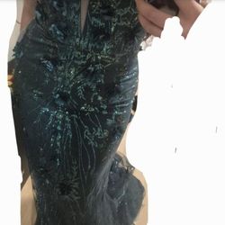 Emerald Green Prom Dress 