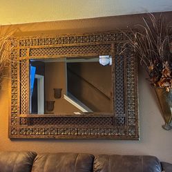 Espejo Muy Grande Con Dos Esconces 