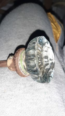 Antique glass doorknobs
