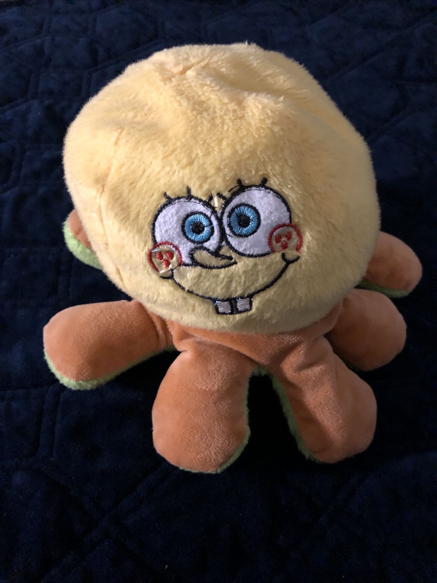 Spongebob And Patrick The Original Reversible Octopus Plushie Pink + Yellow