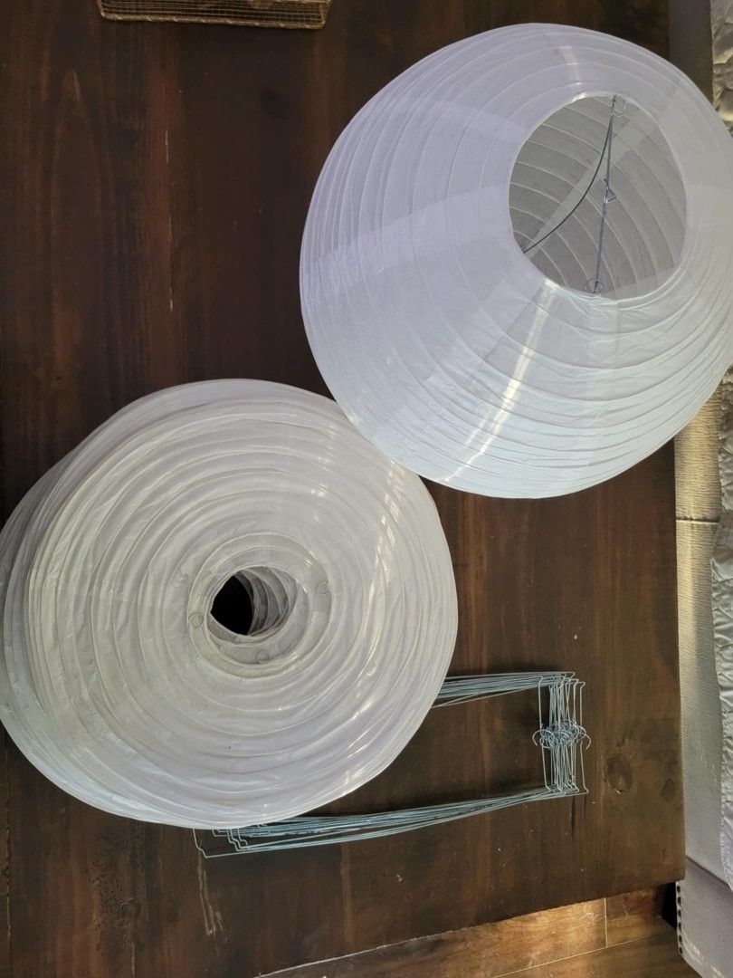 White Paper Lanterns 