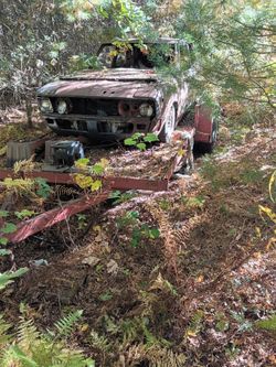 1970's Toyota Celica and car trailer