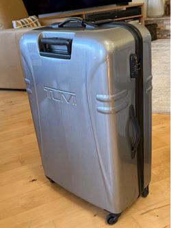Tumi Extended Trip 32" Packing Case Luggage- Silver Polycarbonate