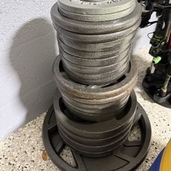 Cast Iron Weight Plates (295lbs)