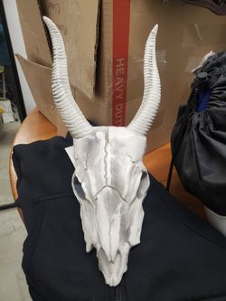 Skull Sheep Head Gothic Wall Decor Scary Halloween Indoor Decor Plastic Gothic Skull Sculpture