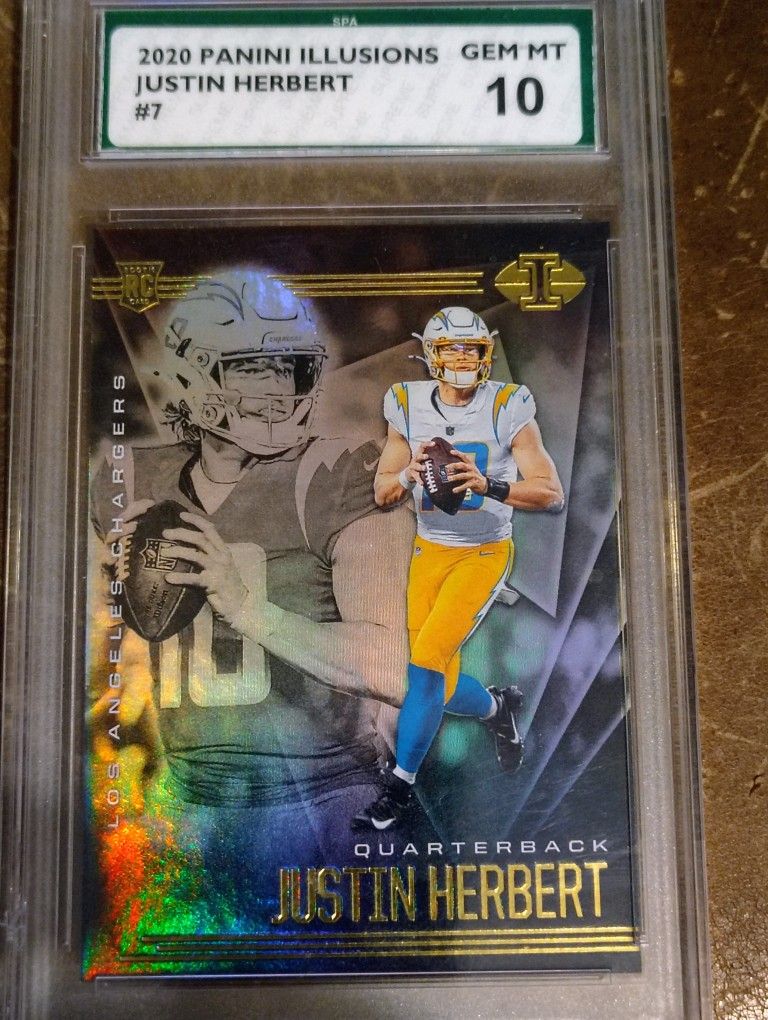 Justin Herbert Graded Card