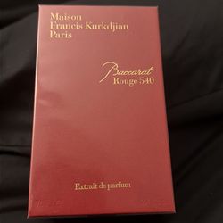 Baccarat Rouge 540 parfum.