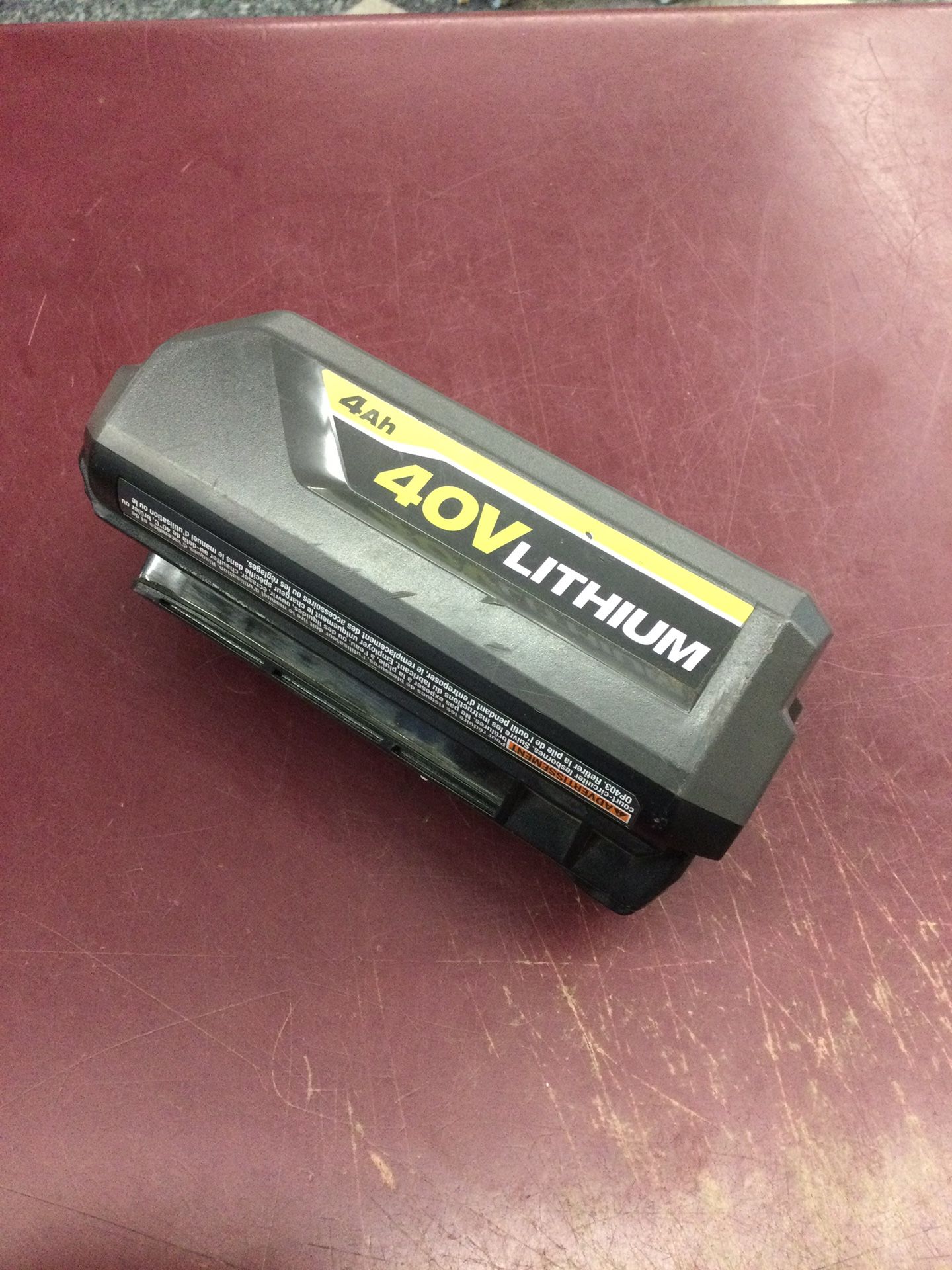 RYOBI 40V CORDLESS YARD TOOL BATTERY 40 VOLT LITHIUM 4AH