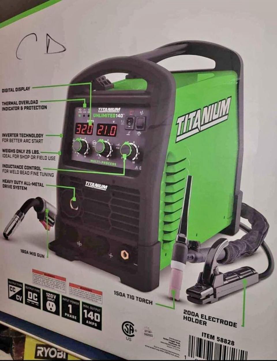 TITANIUM UNLIMITED 140 WELDER for Sale in San Bernardino, CA