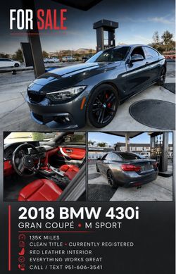 2018 BMW 430i Gran Coupe M Sport