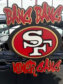 Black Bang Bang Niner Gang SF Logo