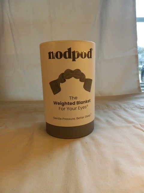 Nodpod Weighted Blanket Sleep Mask for Eyes (Gray)