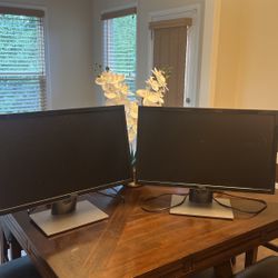 2 Dell Monitors For Sale 