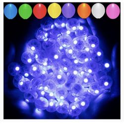 100pcs Blue Balloon Lights