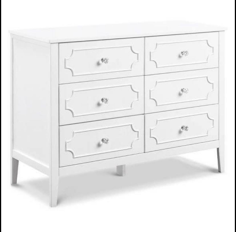 DaVinci Chloe Regency 6-Drawer Dresser - White - PICKUP ONLY