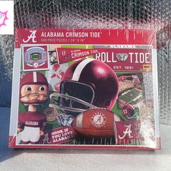 Alabama Crimson Tide 500-Piece Retro Series Puzzle (**NEW**)