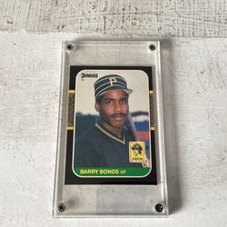 1987 Donruss Barry Bonds Rookie Card